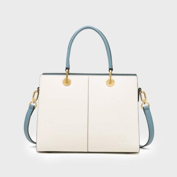 Embroidery Leather Tote Crossbody Bag Tricolor Deer - 图片 7