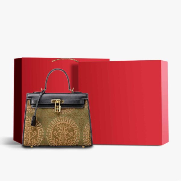 Mulberry Silk  Song Brocade Floral Green Kelly Bag - 图片 12