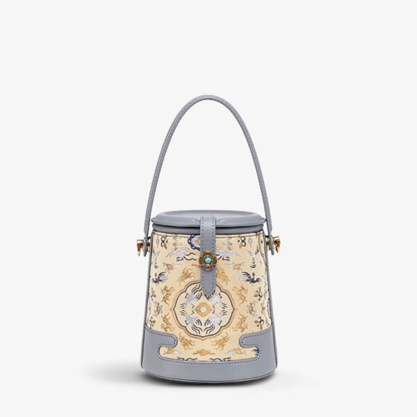 Song Brocade Fragrant Cloud Silk Bucket Bag - 图片 18