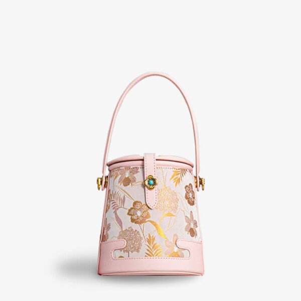 Song Brocade Fragrant Cloud Silk Bucket Bag - 图片 20